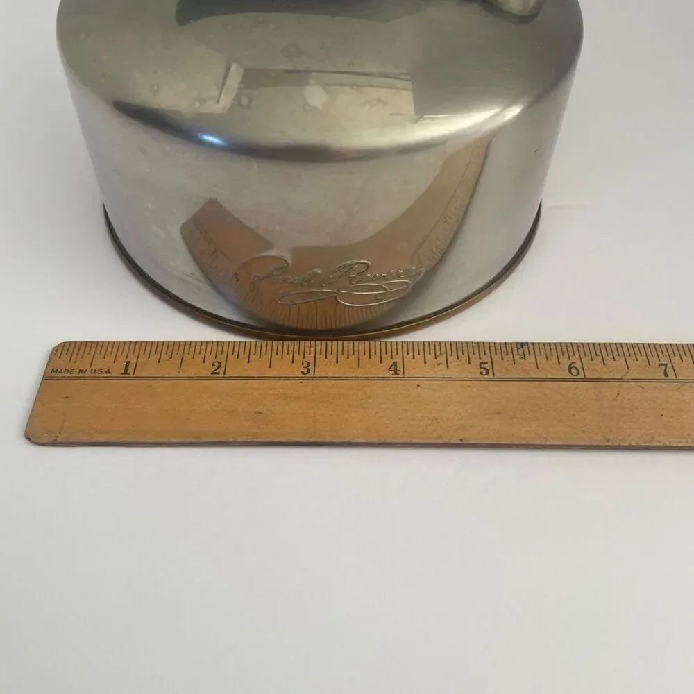 Vintage Revere Ware 1801 Whistling Tea Kettle 6 Cup Size w Cooper Bottom 88 - C